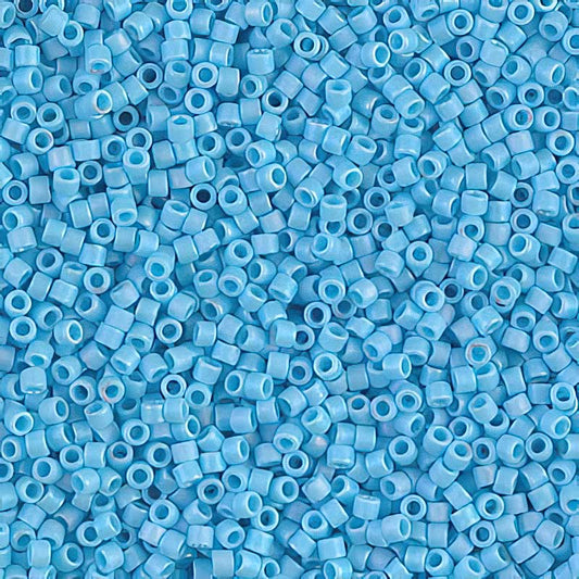Delica 11/0 Beads - db0879 - Matte Opaque Sky Blue AB 5.2g