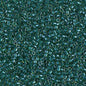 Delica 11/0 Beads - db0919 - Sparkling Dark Teal Lined Chartreuse 7.1g