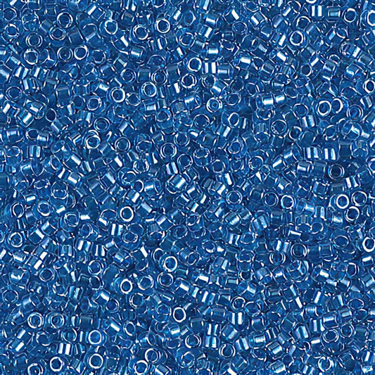 Delica 11/0 Beads - db0920 - Sparkling Cerulean Blue Lined Crystal 5.2g