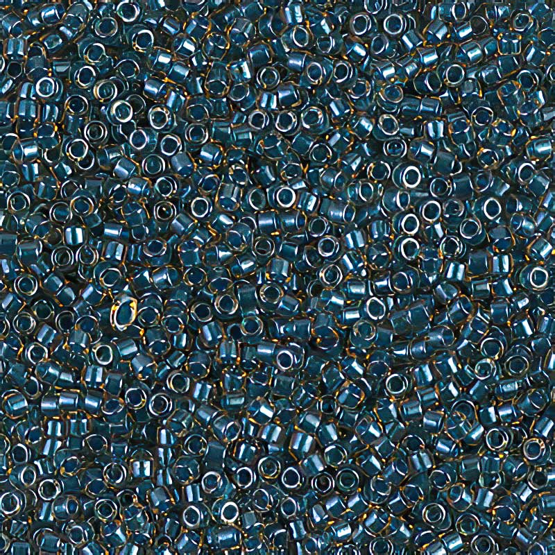 Delica 11/0 Beads - db0921 - Sparkling Teal Lined Topaz 5.2g