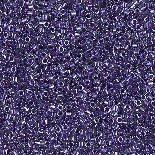 Delica 11/0 Beads - db0923 - Sparkling Violet Lined Crystal 5.2g