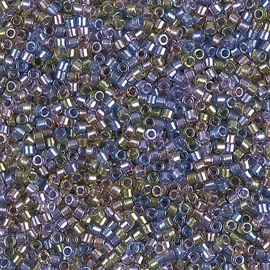 Delica 11/0 Beads - db0986 - Lined Purple/Bronze Mix 5.2g
