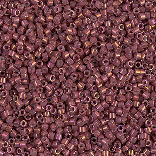 Delica 11/0 Beads - db1016 - Metallic Pink Rhubarb Gold Iris 5.2g