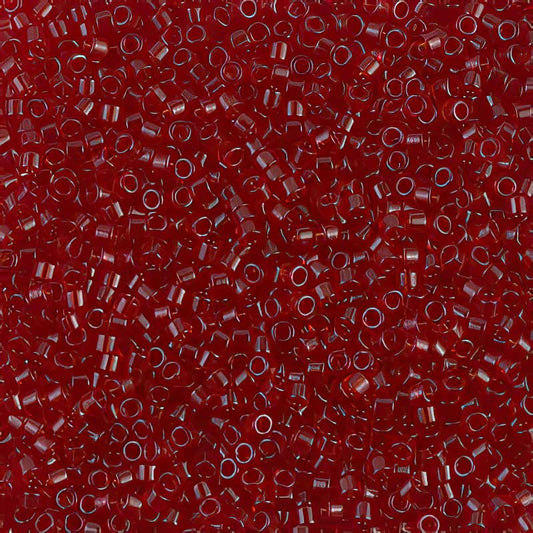 Delica 11/0 Beads - db1102 - Transparent Dark Cranberry 7.1g