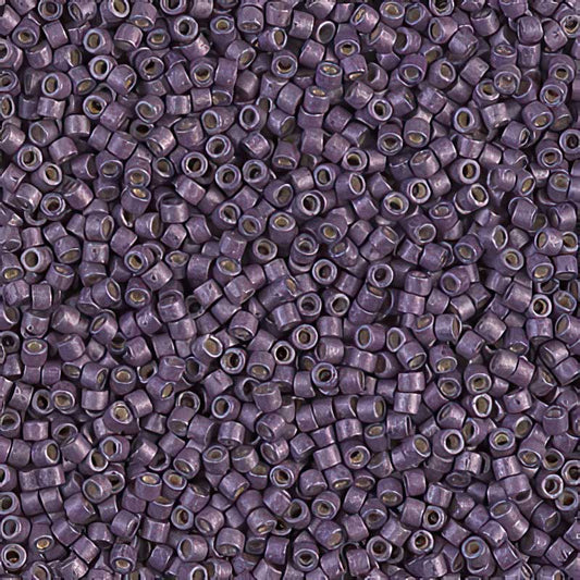 Delica 11/0 Beads - db1174 - Matte Galvanized Purple Eggplant 7.1g