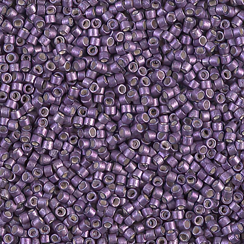 Delica 11/0 Beads - db1185 - Semi-Matte Galvanized Purple Eggplant 5.2g