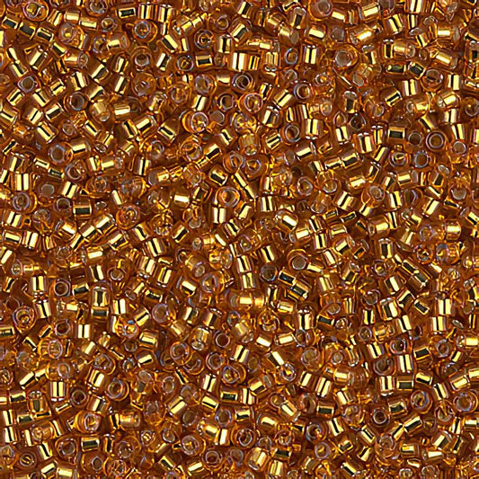Delica 11/0 Beads - db1201 - Silver Lined Marigold 7.1g