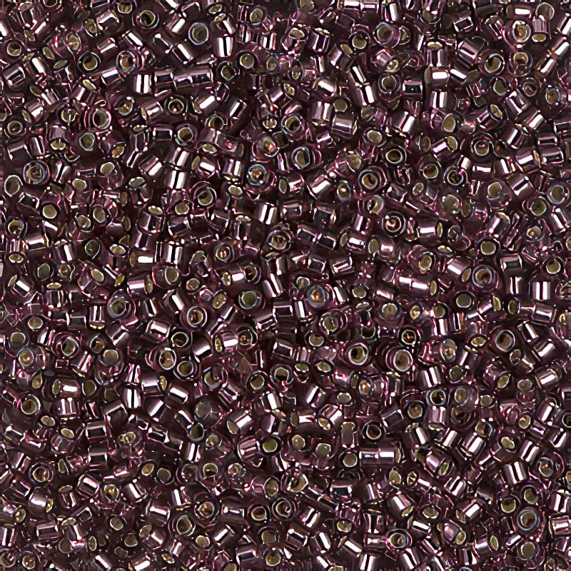 Delica 11/0 Beads - db1204 - Silver Lined Mauve 7.5g