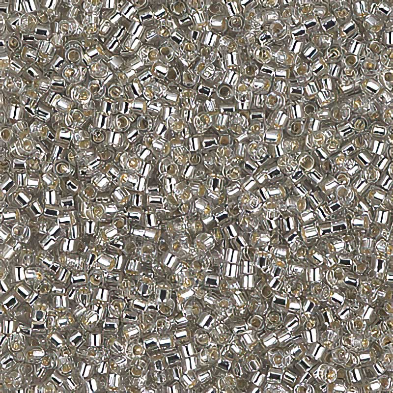 Delica 11/0 Beads - db1211 - Silver Lined Grey Mist 5.2g