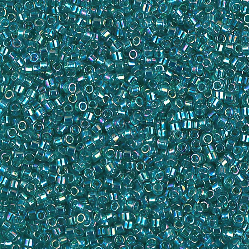 Delica 11/0 Beads - db1248 - Transparent Caribbean Teal AB 7.1g