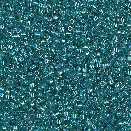 Delica 11/0 Beads - db1248 - Transparent Caribbean Teal AB 7.1g