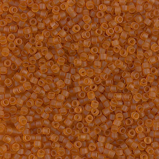 Delica 11/0 Beads - db1261 - Matte Transparent Marigold 5.2g