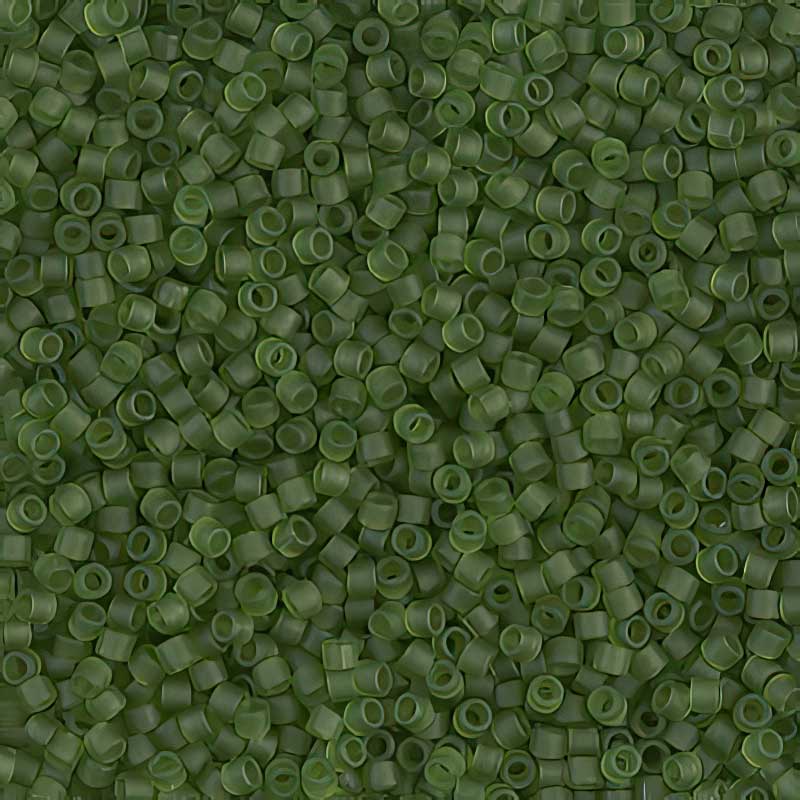 Delica 11/0 Beads - db1267 - Matte Transparent Olive 5.2g