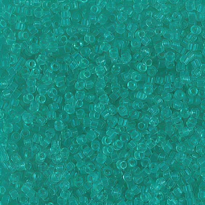 Delica 11/0 Beads - db1304 - Transparent Dark Green Mint 5.2g