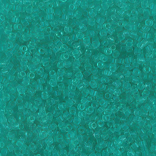 Delica 11/0 Beads - db1304 - Transparent Dark Green Mint 5.2g