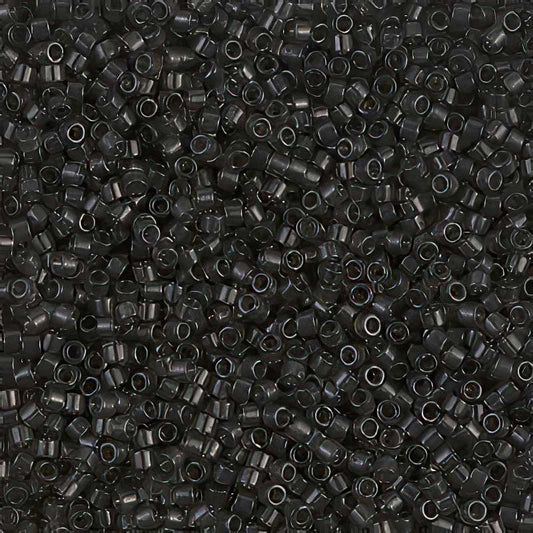 Delica 11/0 Beads - db1319 - Transparent Dark Grey Charcoal 5.2g