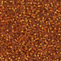 Delica 11/0 Beads - db1333 - Silver-Lined Burnt Orange 5.2g