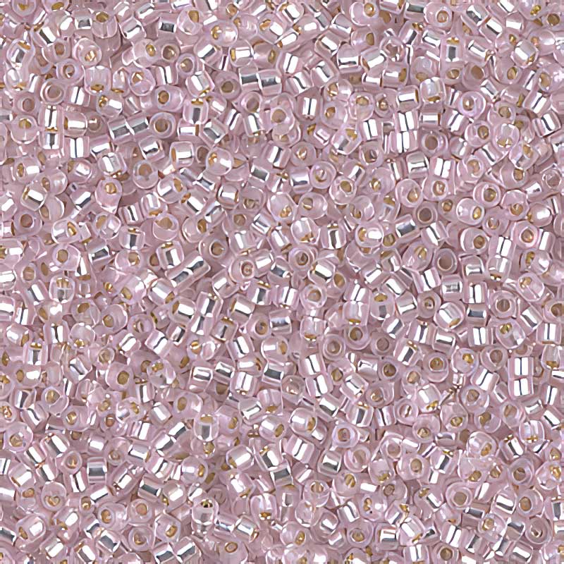 Delica 11/0 Beads - db1335 - Silver Lined Dyed Wild Rose 5.2g