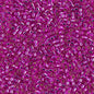 Delica 11/0 Beads - db1340 - Silver Lined Dyed Fuchsia 5.2g