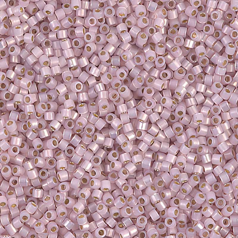 Delica 11/0 Beads - db1457 - Silver-Lined Pale Rose Opal 5.2g