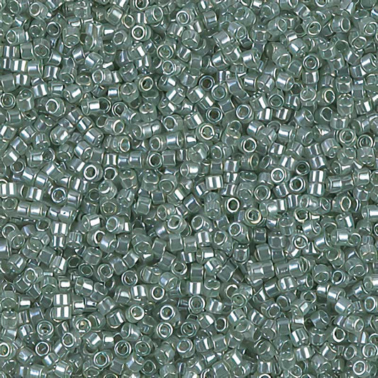 Delica 11/0 Beads - db1484 - Transparent Light Green Moss Luster 5.2g