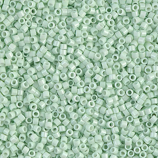 Delica 11/0 Beads - db1496 - Opaque Light Green Mint 5.2g