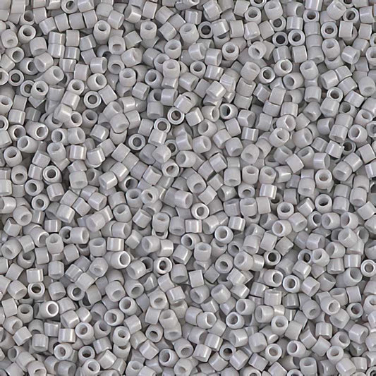 Delica 11/0 Beads - db1498 - Opaque Light Grey Smoke 5.2g