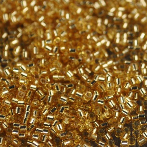 Delica 15/0 Beads - db15-0042 - Silver Lined Gold 5.2g