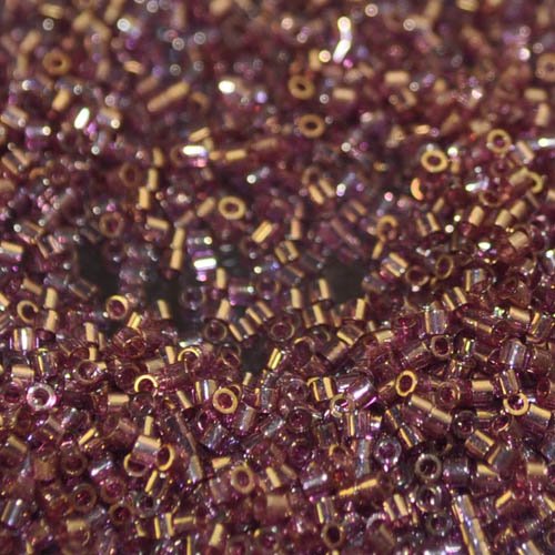 Delica 15/0 Beads - db15-0108 - Amethyst Transparent Gold Luster 5.2g