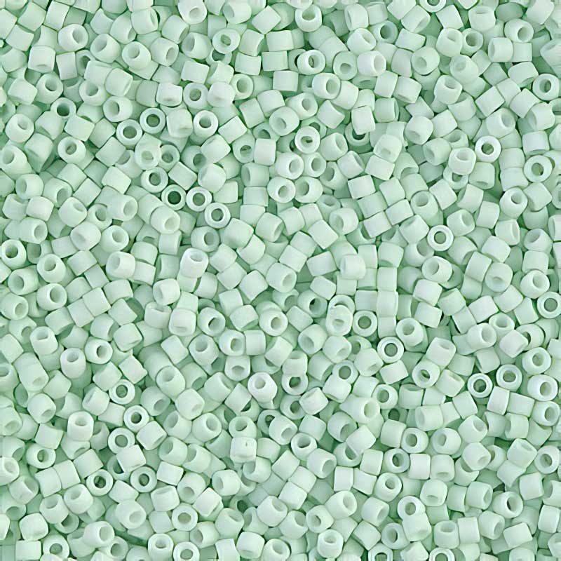 Delica 11/0 Beads - db1516 - Matte Opaque Light Green Mint 5.2g