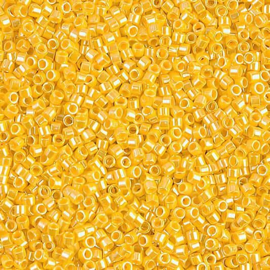 Delica 11/0 Beads - db1562 - Opaque Yellow Canary Luster 5.2g