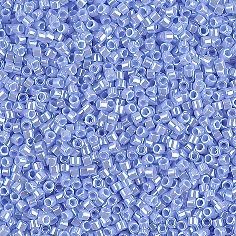 Delica 11/0 Beads - db1568 - Opaque Agate Blue Luster 5.2g