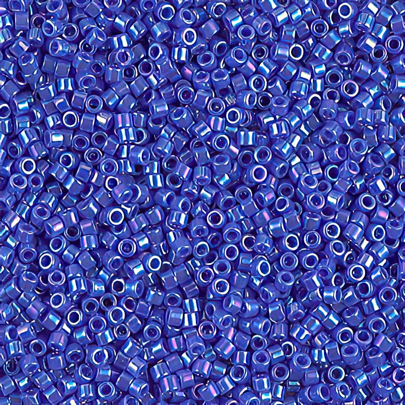 Delica 11/0 Beads - db1578 - Opaque Blue Sapphos AB 7.1g