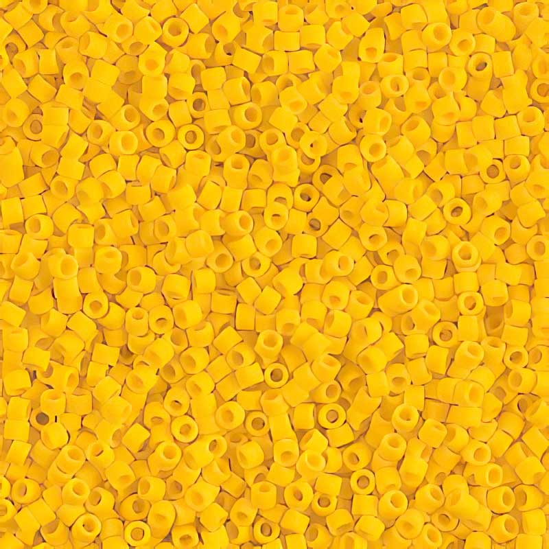 Delica 11/0 Beads - db1582 - Matte Opaque Yellow Canary 5g