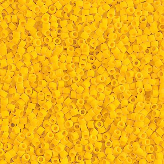 Delica 11/0 Beads - db1582 - Matte Opaque Yellow Canary 5g