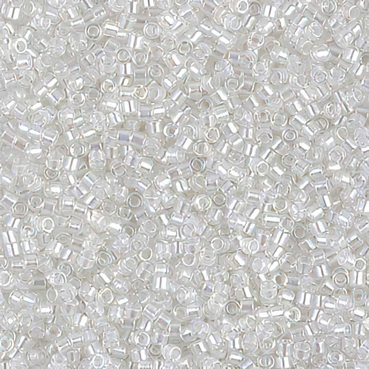 Delica 11/0 Beads - db1671 - Pearl Lined Crystal AB 5.2g