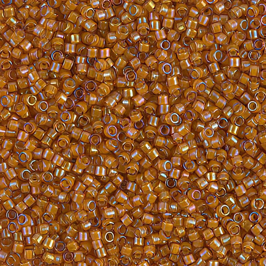 Delica 11/0 Beads - db1734 - Beige Lined Topaz AB 7.1g