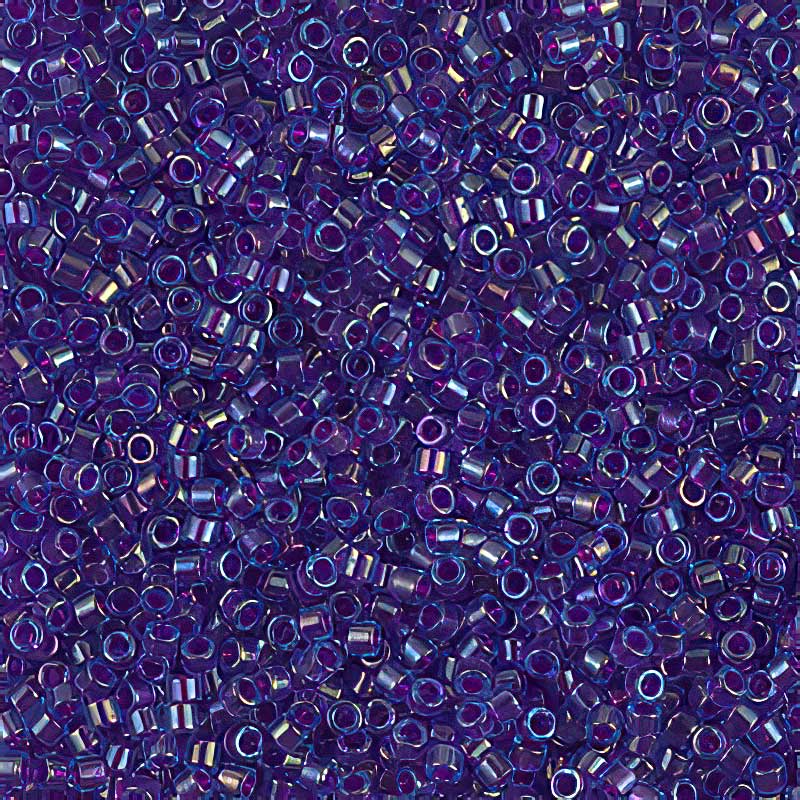 Delica 11/0 Beads - db1755 - Fuchsia Lined Aqua AB 5g