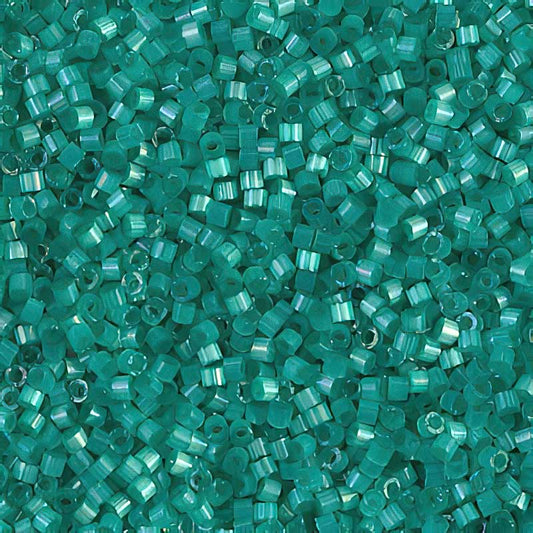 Delica 11/0 Beads - db1813 - Dyed Aqua Green Silk Satin 5g