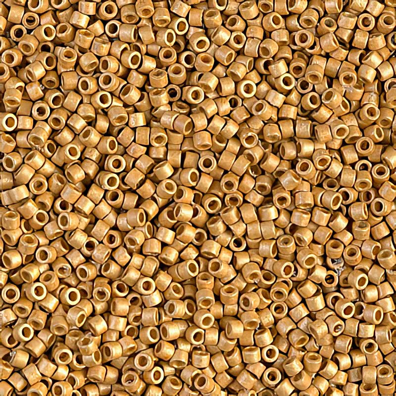 Delica 11/0 Beads - db1832f - Galvanized Matte Bright Gold [Duracoat] 5g