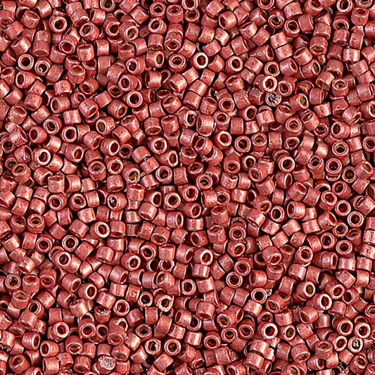 Delica 11/0 Beads - db1838f - Galvanized Matte Cinnamon [Duracoat] 5.2g