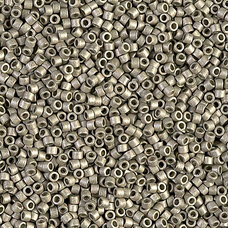 Delica 11/0 Beads - db1851f - Matte Galvanized Pewter [Duracoat] 5g