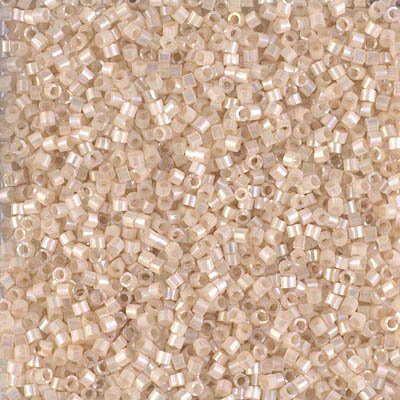 Delica 11/0 Beads - db1874 - Silk Inside Dyed Pale Apricot AB 5.2g