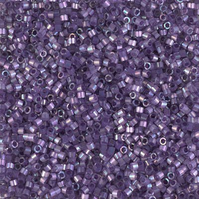 Delica 11/0 Beads - db1881 - Silk Inside Dyed Dark Orchid AB 5.2g