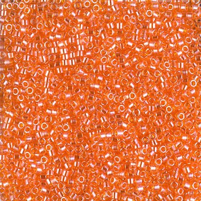 Delica 11/0 Beads - db1887 - Transparent Orange Luster 5.2g