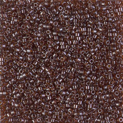 Delica 11/0 Beads - db1891 - Transparent Dark Topaz Luster 5.2g