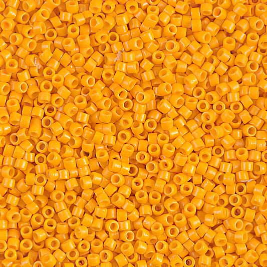 Delica 11/0 Beads - db2103 - Dyed Opaque Light Squash 5.2g