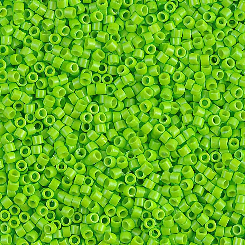 Delica 11/0 Beads - db2121 - Neon Green [Duracoat] 5.2g