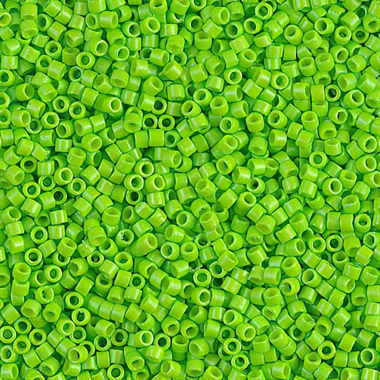 Delica 11/0 Beads - db2121 - Neon Green [Duracoat] 5.2g