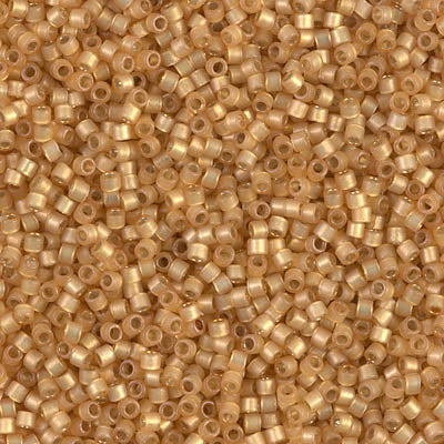 Delica 11/0 Beads - db2171 - Duracoat Silver Lined Straw Alabaster 7.1g